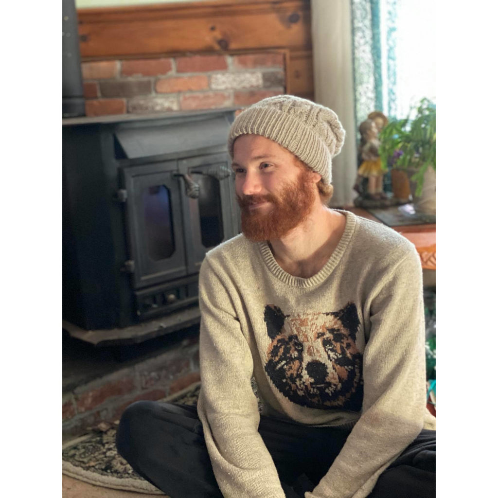 Cozy Cabin Knitted Cap - Sage Moon