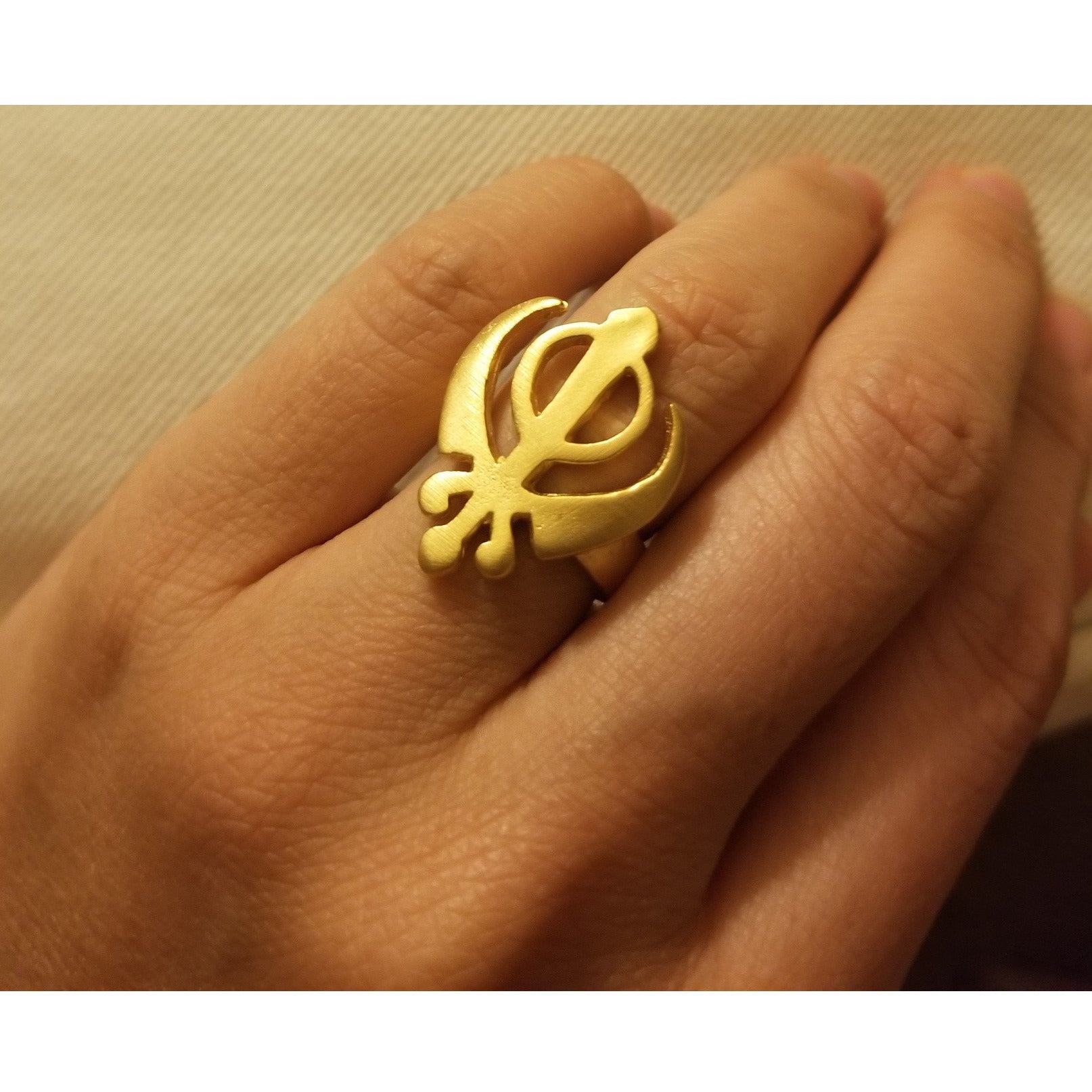 PROFESSIONAL TRISHUL GOLD RING PACK OF 01