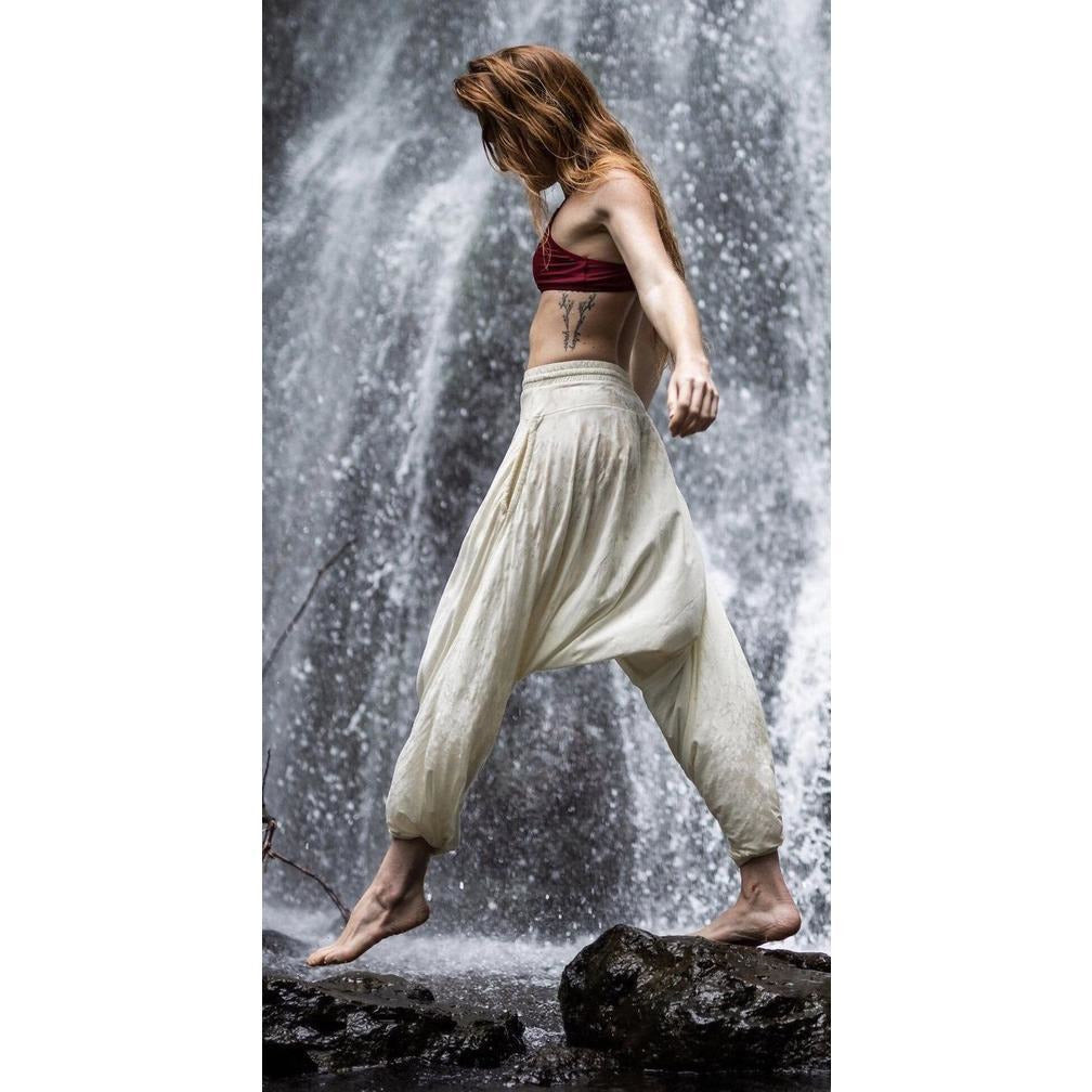 Women''s Rayon Print Smocked Waist Boho Pant Harem Yoga Hippie Palazzo  Summer Beach Pants at Rs 400/piece | हैरम पैंट्स in Jaipur | ID: 23008867197