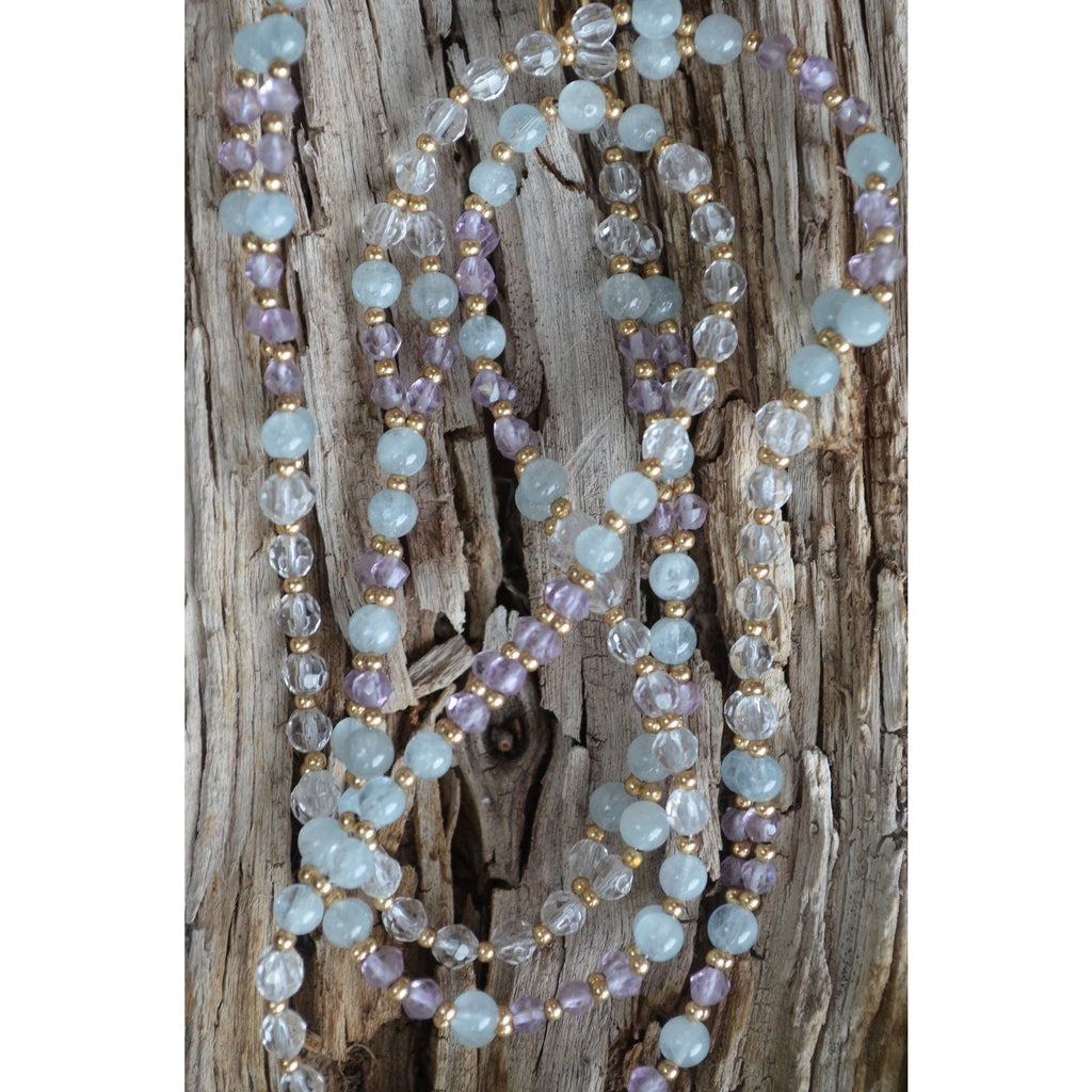 I AM LOVE 4mm Tantric Necklace - Sage Moon