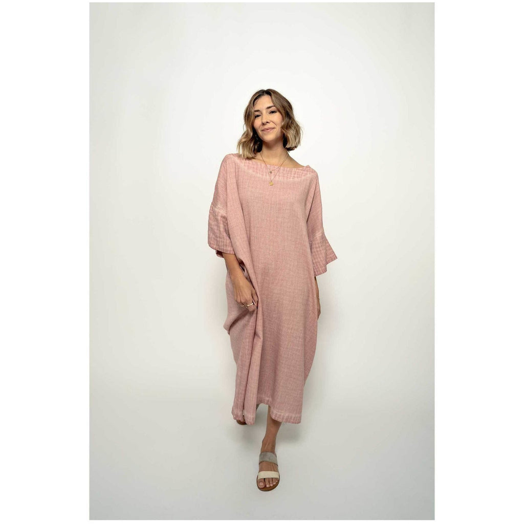 Classic Dress (linen and cotton blend) - Sage Moon