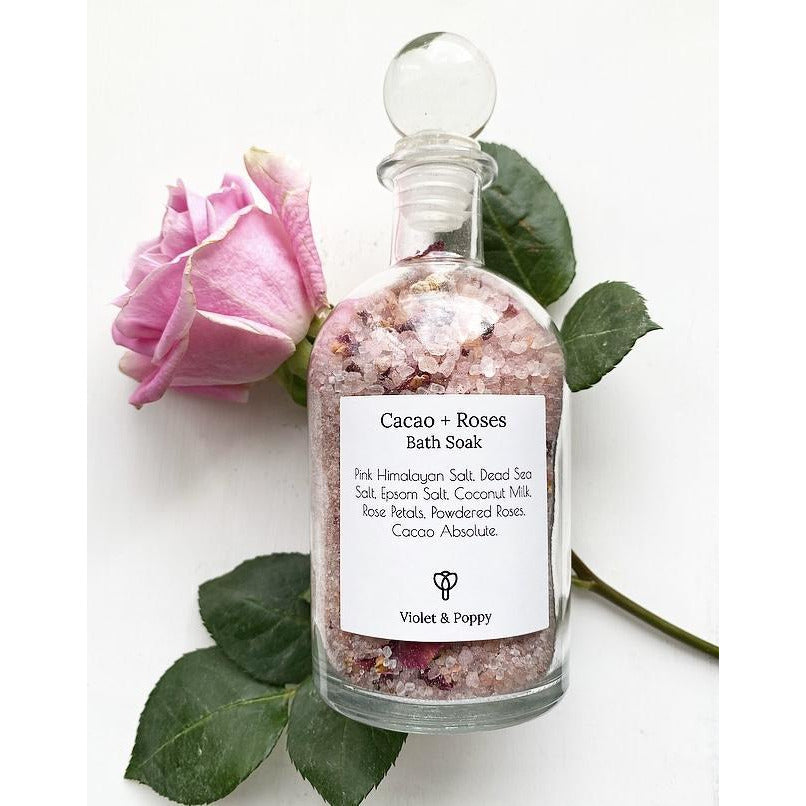 Rose + Cacao Bath Soak - Sage Moon