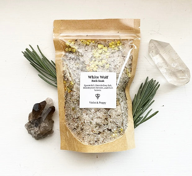 White Wolf Mini Bath Soak - Sage Moon