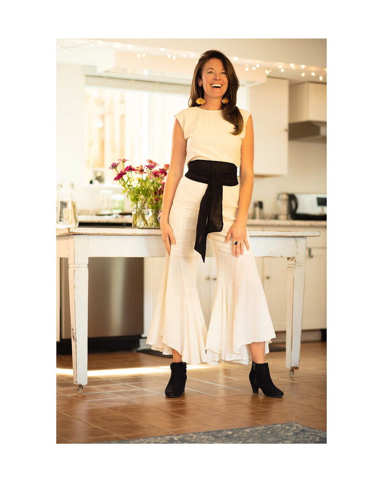 Gauze Bell Pants - Sage Moon