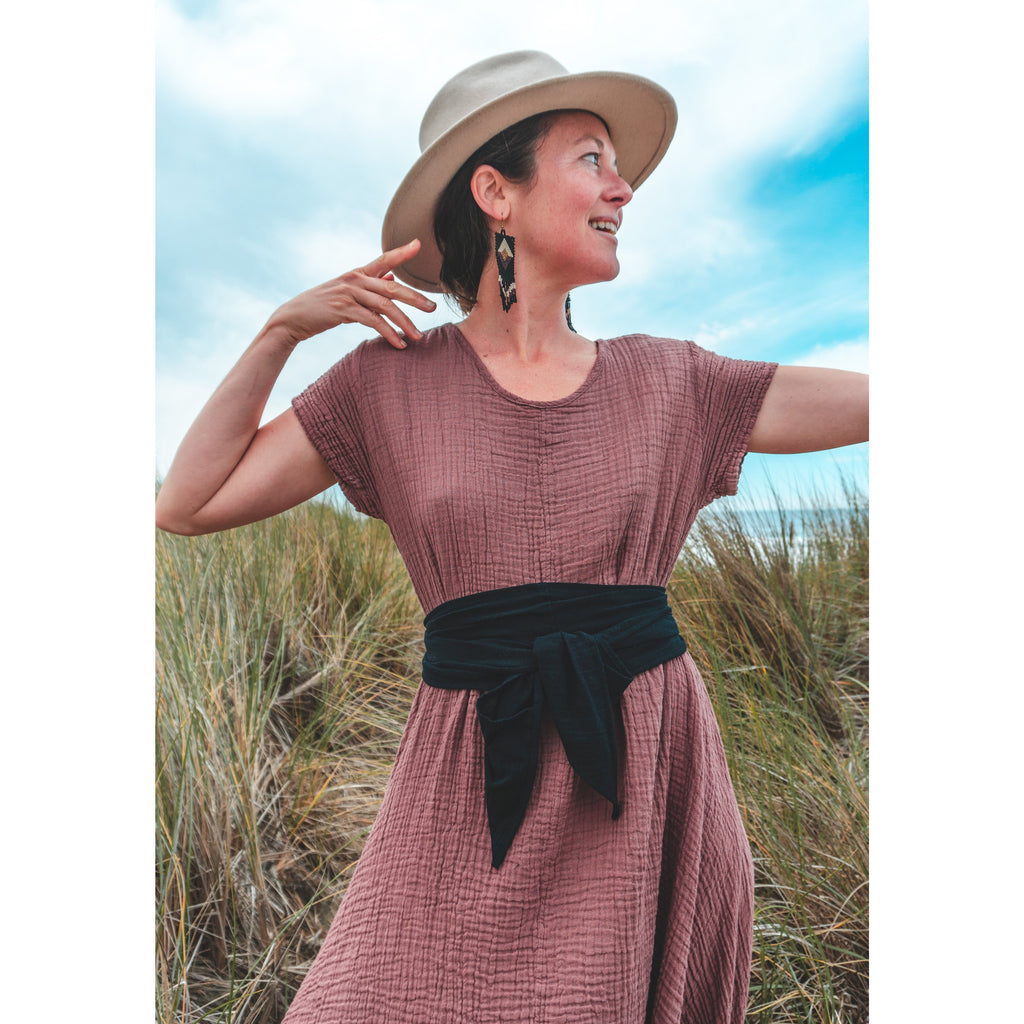 Gauze Cotton Belt/ Belly Wrap - Sage Moon