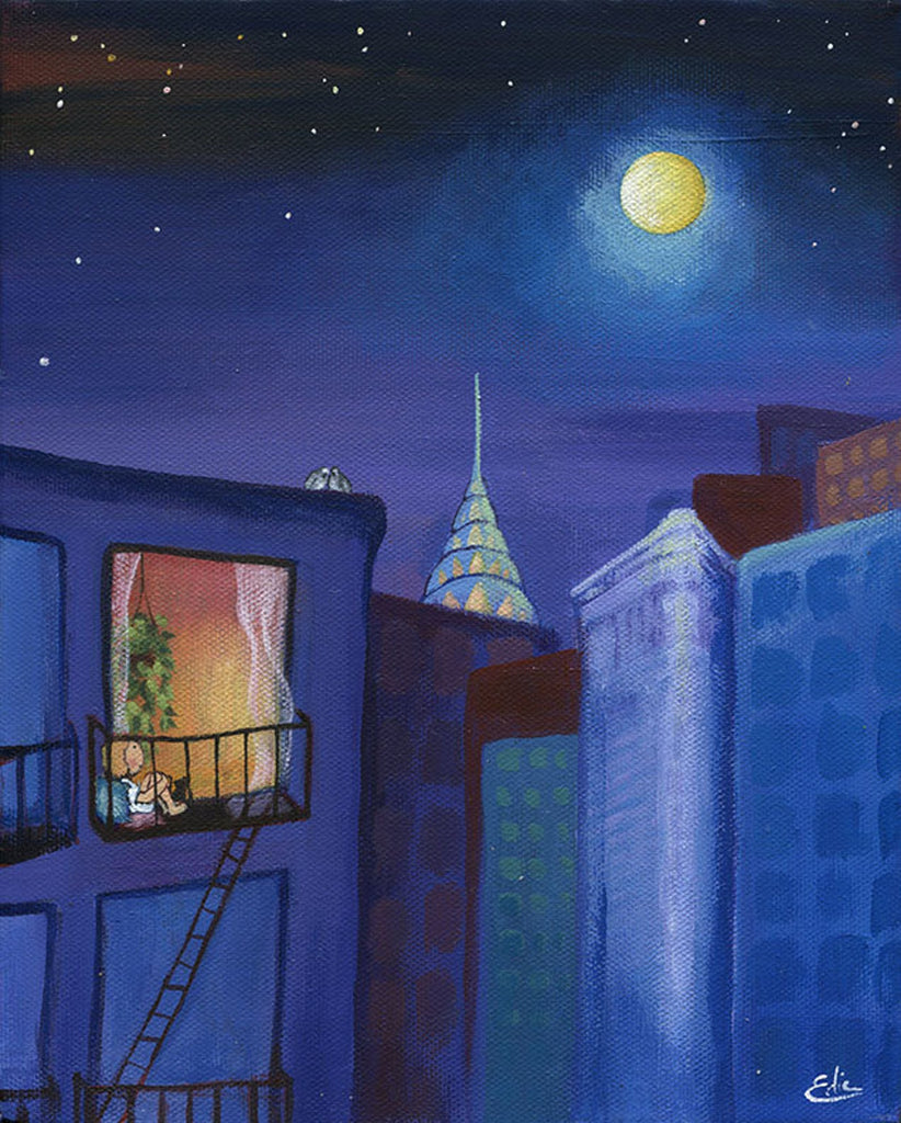 Full Moon in the City - Sage Moon