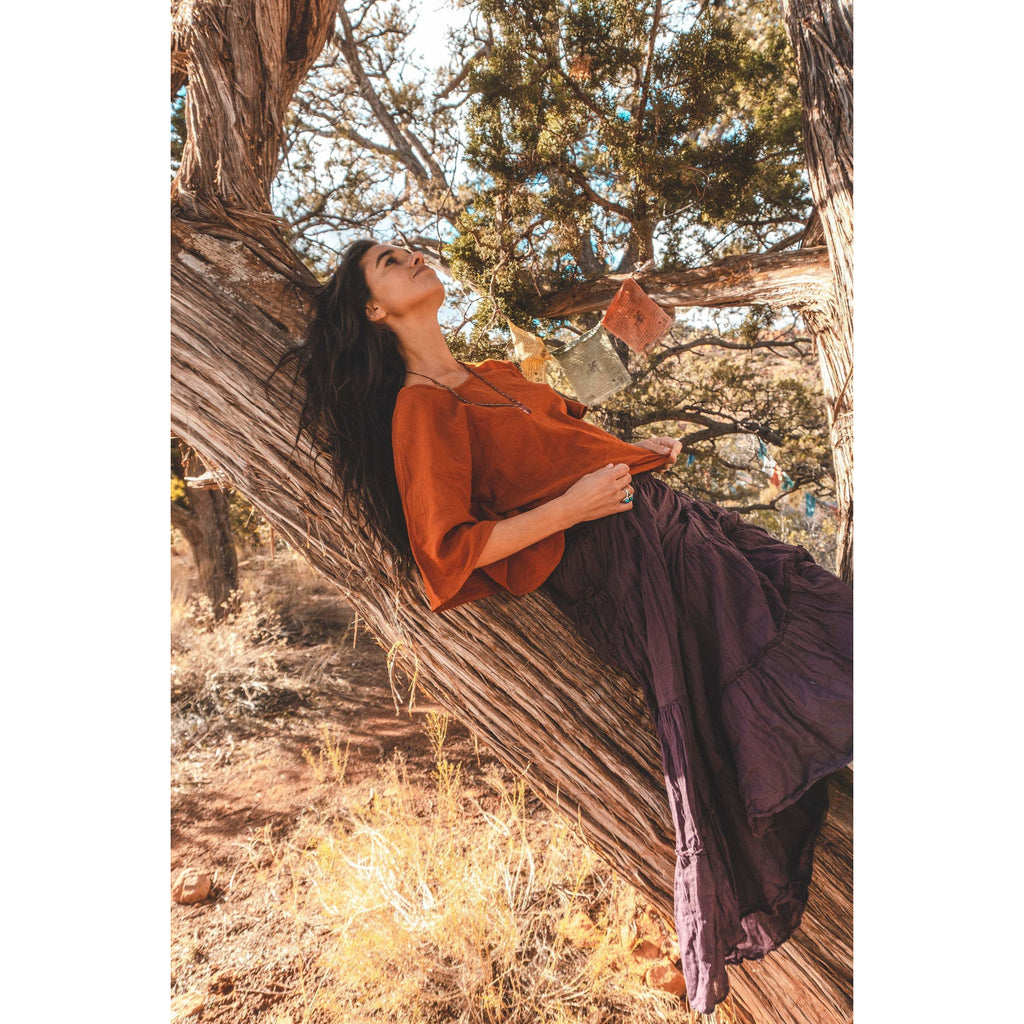 Tiered Maxi Skirt with pockets (available in 14 Colors!) - Sage Moon