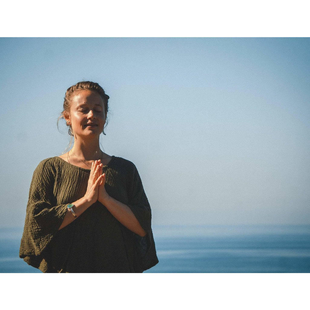 Poncho Style Sleeved Top - Sage Moon