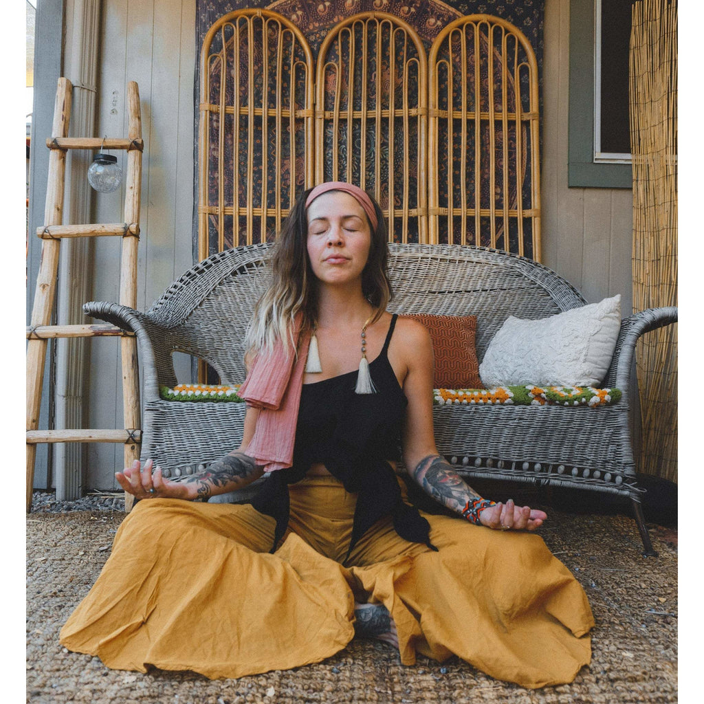 Gauze Bell Pants - Sage Moon