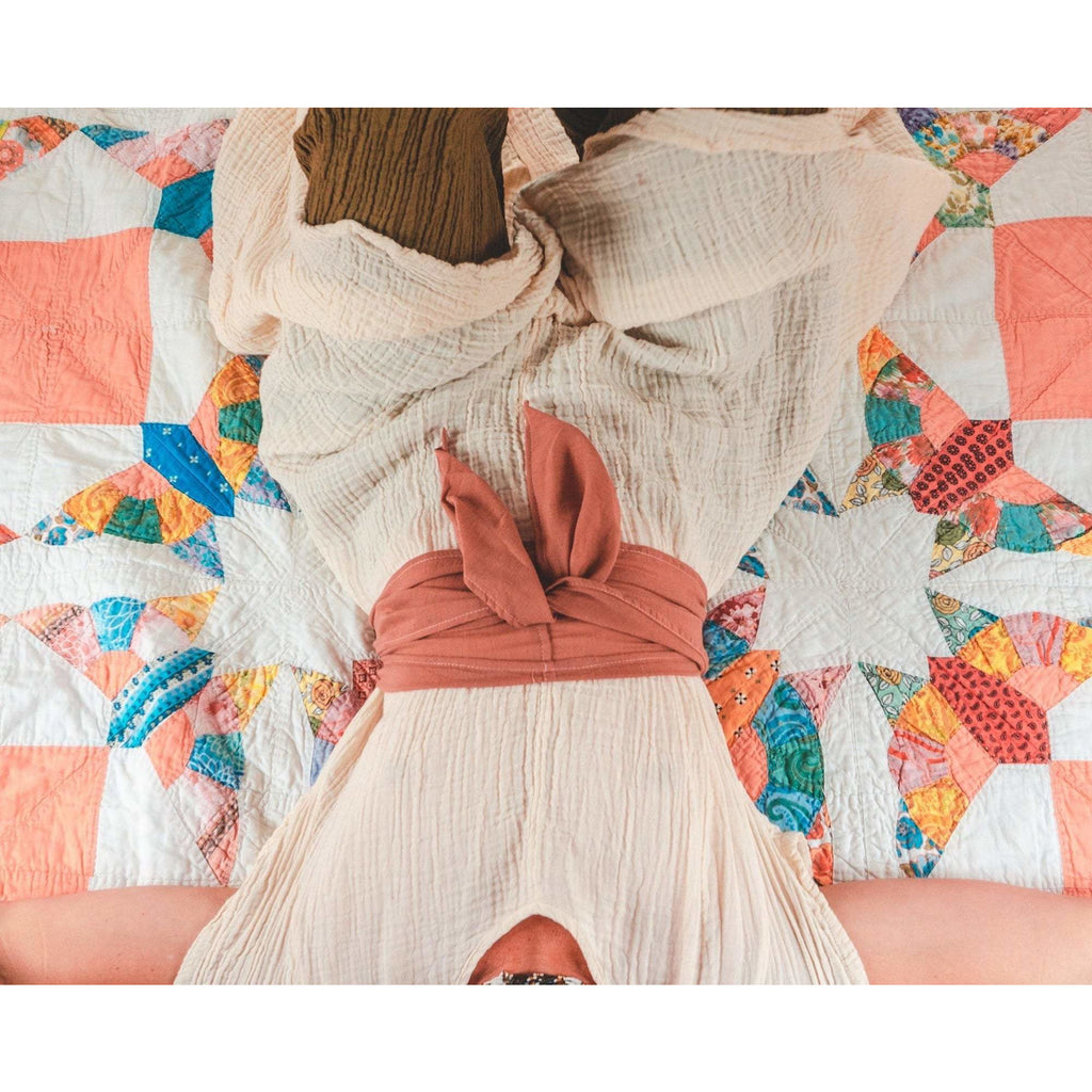 Gauze Cotton Belt/ Belly Wrap - Sage Moon