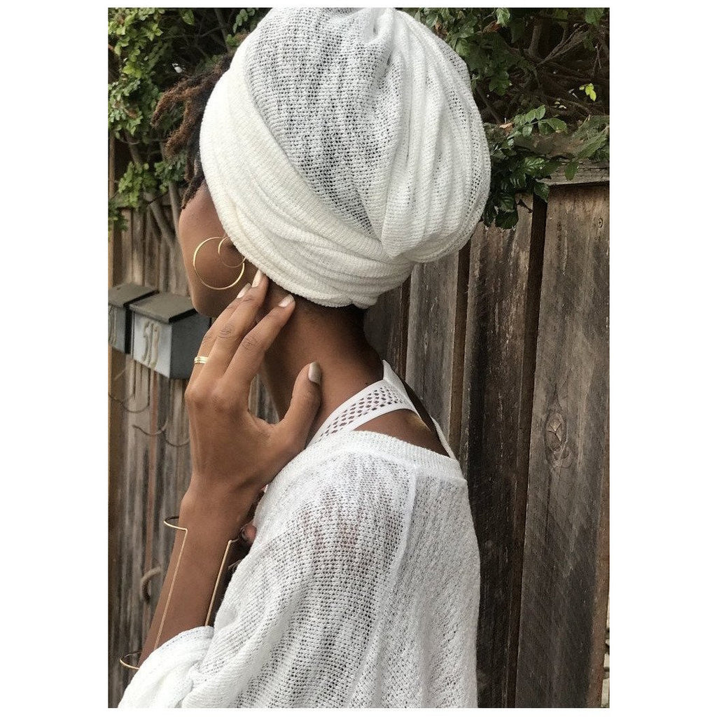 Turban Scarf (Crochet and Solid colors) - Sage Moon