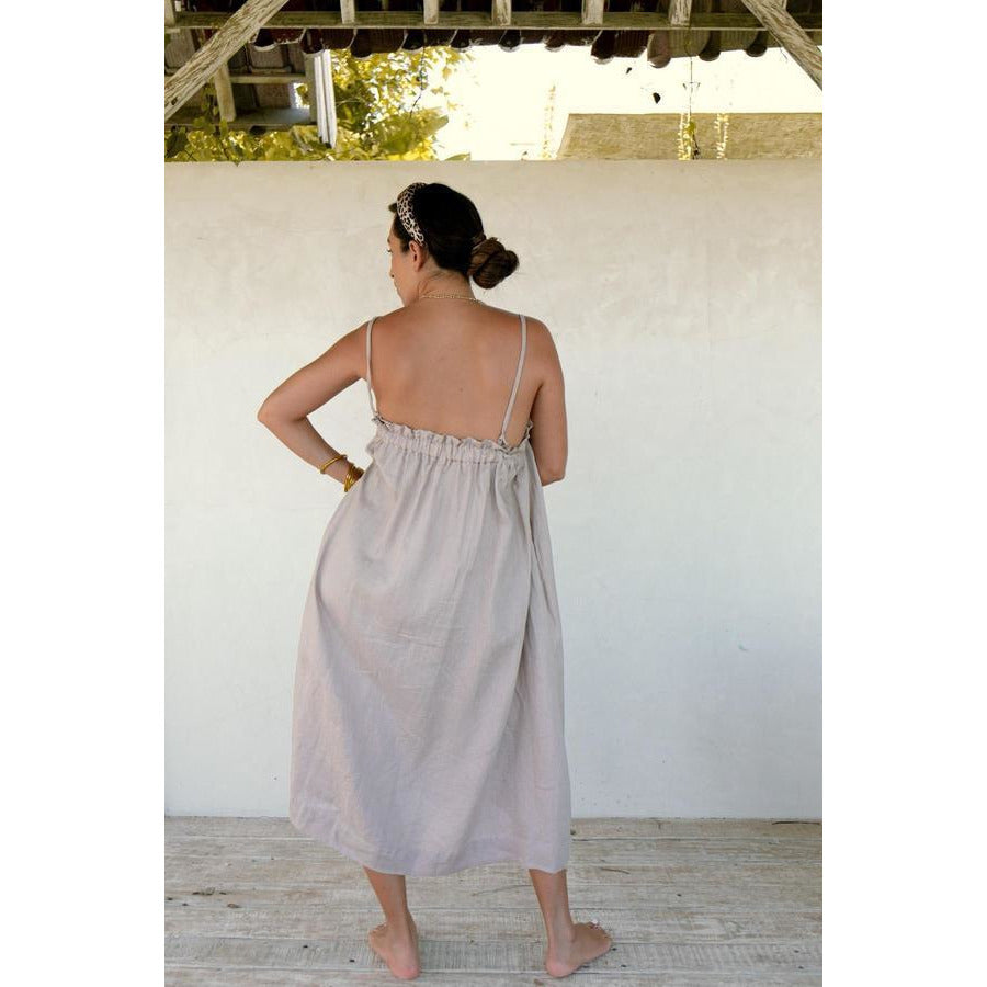 Mona Skirt/Dress (100% Linen) - Sage Moon